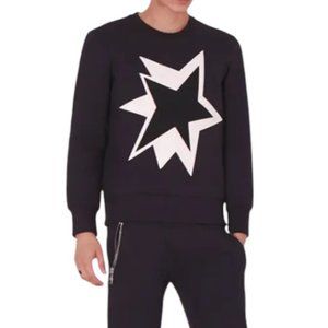 Givenchy Black and White Star Sweater